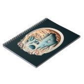 Paris Faux Papercut Style Spiral Photo Notitieboek (Linkerzijde)