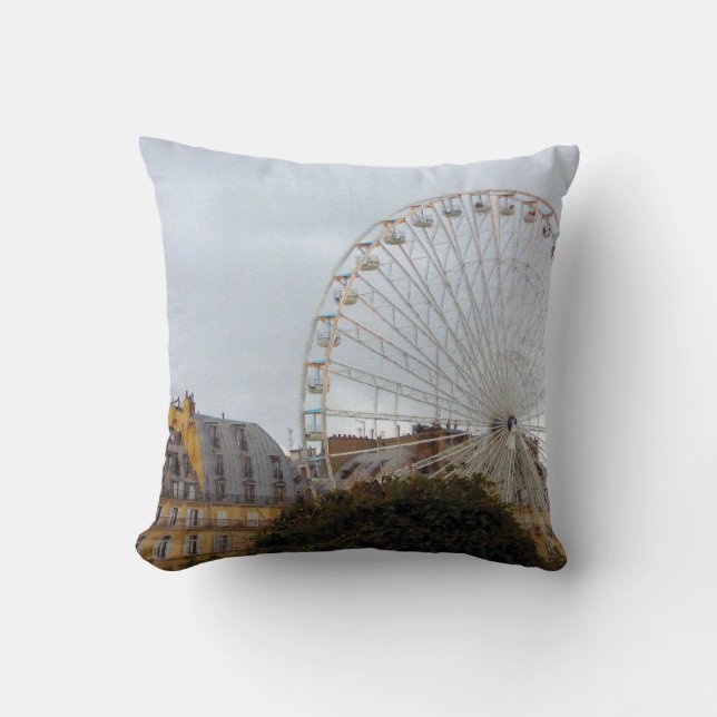 Paris Ferris Wheel Pillow Kussen (Voorkant)