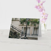 Paris Fiets (Parijs) Folie Wenskaart (Orchidee)