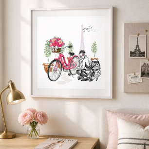 Paris Fietsrit Poster