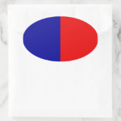 Paris Flag Ovale Sticker (Tas)