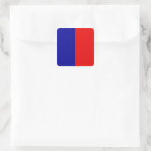 Paris Flag Vierkante Sticker (Tas)