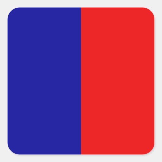Paris Flag Vierkante Sticker (Voorkant)