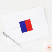 Paris Flag Vierkante Sticker (Envelop)
