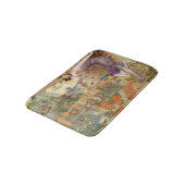 Paris Flapper Art Deco Peacock Vintage Badmat (Gekanteld)