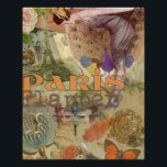 Paris Flapper Art Deco Peacock Vintage Perfect Poster<br><div class="desc">Peacock Flapper - Deze paris flapper collage bevat veel leuke vintage afbeeldingen, prachtig ingericht voor home decor dat een kleurrijk geschenk vereist. Het afbeelding bestaat uit een vrouw met een flapper die naar beneden kijkt naar een vlinder, een pauw en een libel. Op de achtergrond is de Eiffeltoren en andere...</div>