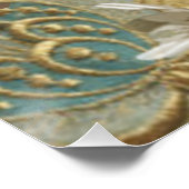 Paris Flapper Art Deco Peacock Vintage Poster (Hoek)