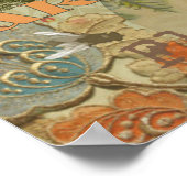 Paris Flapper Art Deco Peacock Vintage Poster (Hoek)