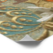 Paris Flapper Art Deco Peacock Vintage Poster (Hoek)