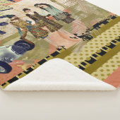 Paris Flappers Scene Sherpa Deken (3/4)