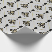  Paris Fleur de Lis Wine Cadeaupapier (Hoek)