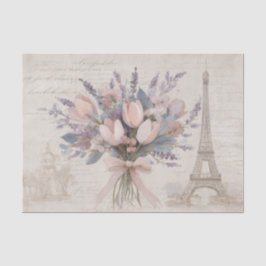 Paris Floral Bouquet Vintage French Ephemera Tissuepapier