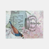 Paris floral fleece deken (Voorkant (Horizontaal))