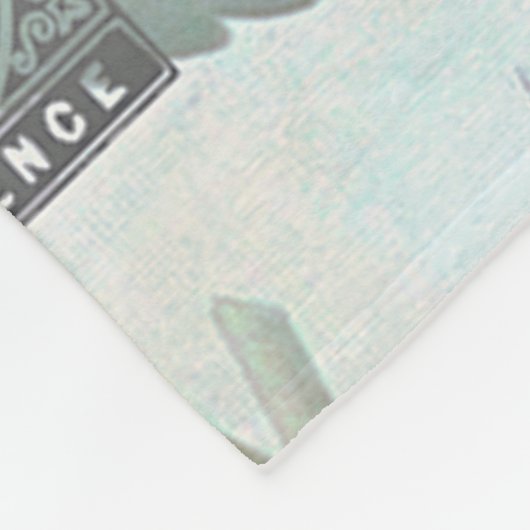 Paris floral fleece deken (Hoek)