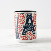 Paris Folk Floral tweekleurige mok (Center)