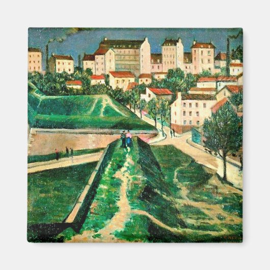 Paris Fortification door C.R.W. Nevinson, 1913 Magneet (Voorkant)