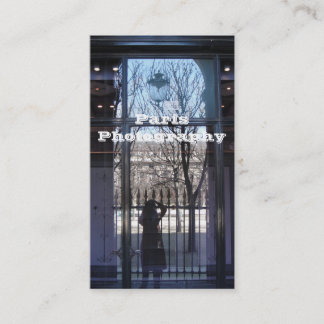 Paris fotografie visitekaartje