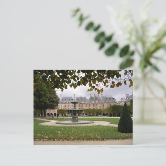 Paris Fountain Briefkaart (Staand voorkant)