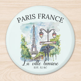 Paris Frace - la ville lumiere vintage landscape Magneet