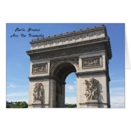 Paris France Arc De Triomphe