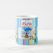 Paris France Blue Stripe Mok (Center)