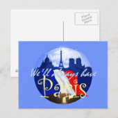 PARIS France Briefkaart (Voorkant / Achterkant)