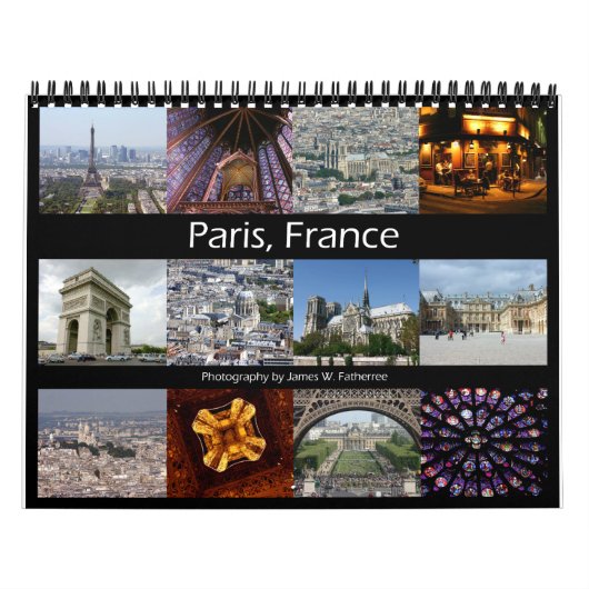 Paris, France Calendar Kalender (Hoes)