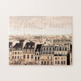 Paris France-daken | Jigzaag Puzzle Legpuzzel