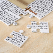 Paris France Decorative Jigzaag Puzzle Legpuzzel (Zijkant)