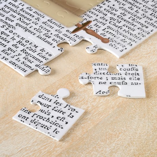 Paris France Decorative Jigzaag Puzzle Legpuzzel (Zijkant)