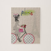 Paris France Decorative Jigzaag Puzzle Legpuzzel (Verticaal)