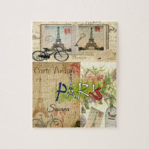 Paris France Decorative Jigzaag Puzzle Legpuzzel