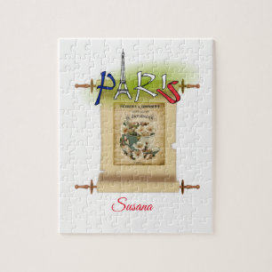 Paris France Decorative Jigzaag Puzzle Legpuzzel