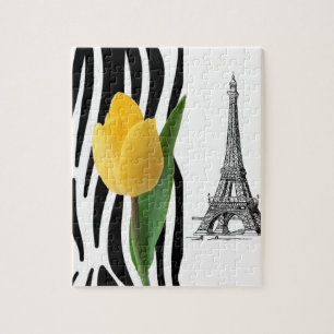 Paris France Decorative Jigzaag Puzzle Legpuzzel