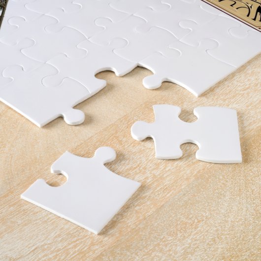 Paris France Decorative Jigzaag Puzzle Legpuzzel (Zijkant)