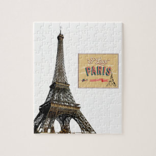 Paris France Decorative Jigzaag Puzzle Legpuzzel