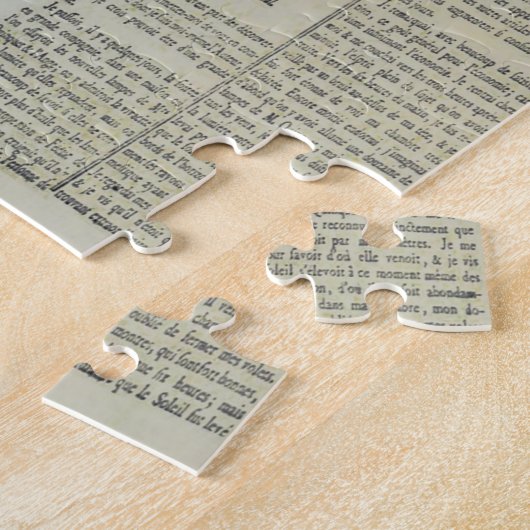 Paris France Decorative Jigzaag Puzzle Legpuzzel (Zijkant)