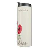 Paris France douanenaam tumbler Thermosbeker (Geroteerd rechts)