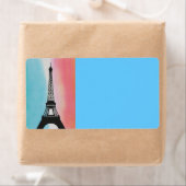 Paris France Eiffel Tower Birthday Party Peace Etiket (Insitu)