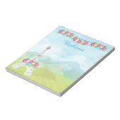 Paris France Eiffel Tower Countryside and Flowers Notitieblok (Linkerzijde)