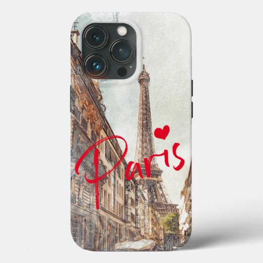 Paris France Eiffel Tower Hoesje-Mate iPhone 13 Ho Case-Mate iPhone Case (Achterkant)
