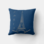 PARIS France Eiffel Tower Kussen (Achterkant)