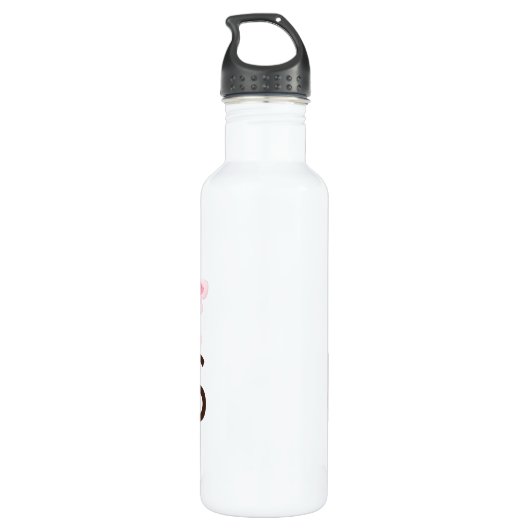 Paris France Eiffel Tower & Lamp Waterfles (Achterkant)