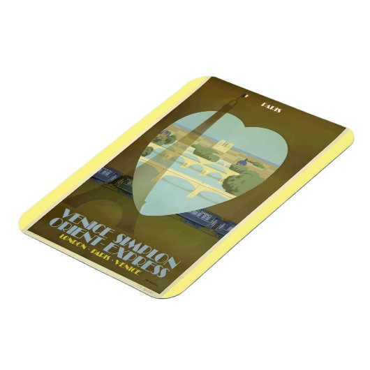 Paris France Eiffel Tower  Orient Express Magneet (Linkerzijde)