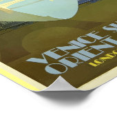 Paris France Eiffel Tower  Orient Express Poster (Hoek)