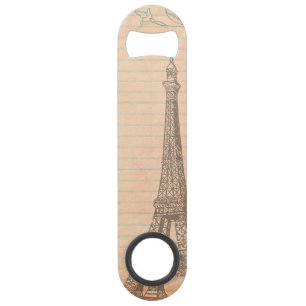 Paris France Eiffel Tower Shabby Bottle Opener Speed Flessenopener