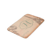 Paris France Eiffel Tower Shabby Chic Bath Mat (Gekanteld)