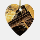 Paris France Eiffel Tower Sunset Keramisch Ornament (Rechts)
