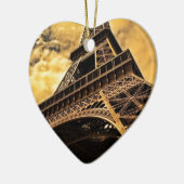 Paris France Eiffel Tower Sunset Keramisch Ornament (Links)