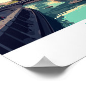 Paris France, Eiffel Tower Travel Wall Poster (Hoek)